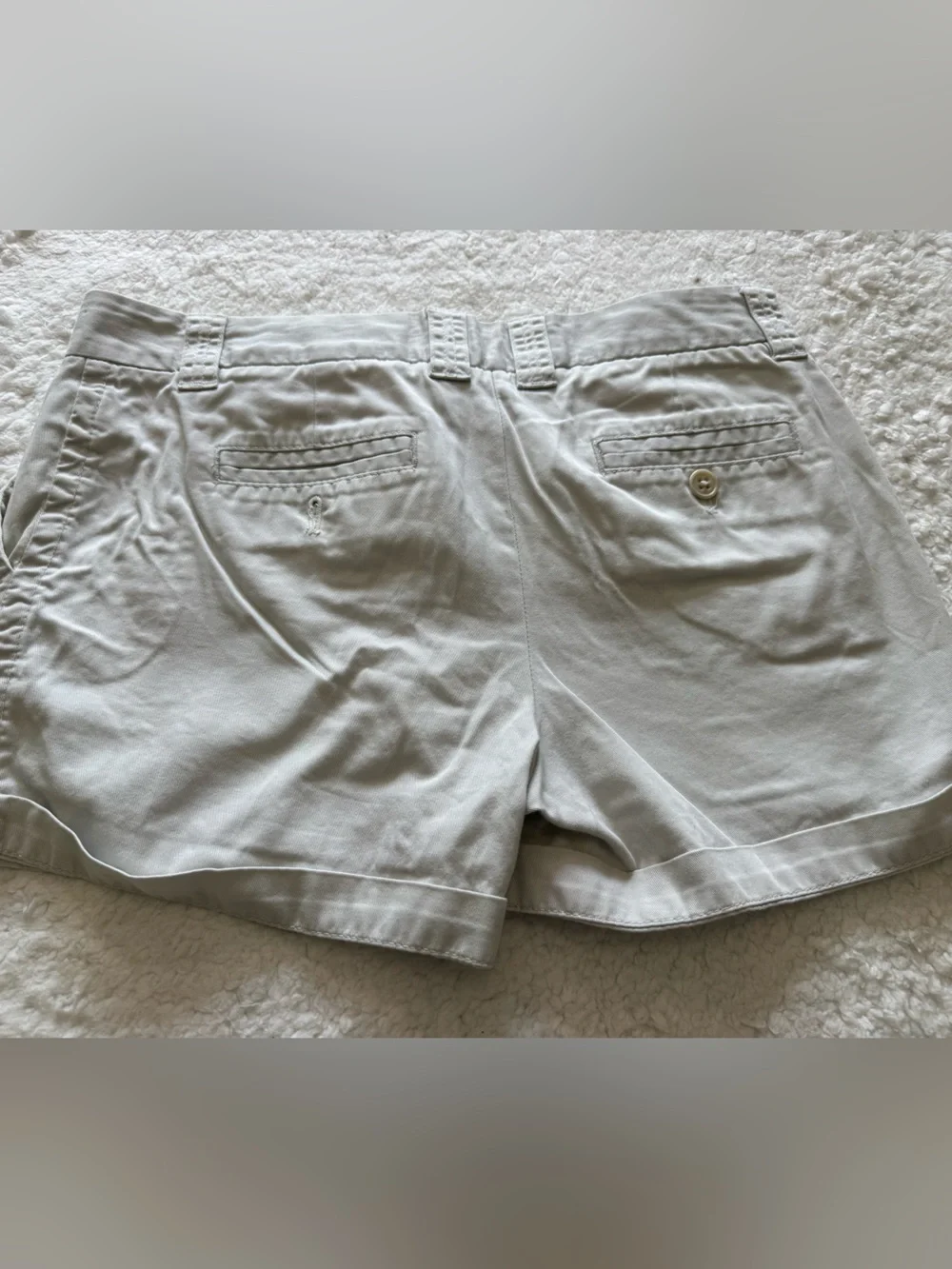 J. Crew Light Beige High-Waist Rolled-Hem Shorts